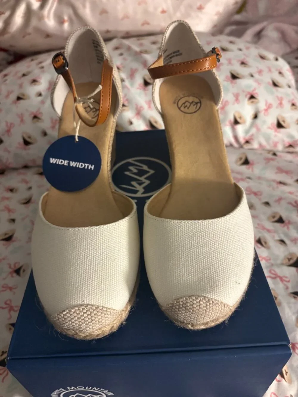 White Mountain Women's Mamba Espadrille Wedges (wide width)